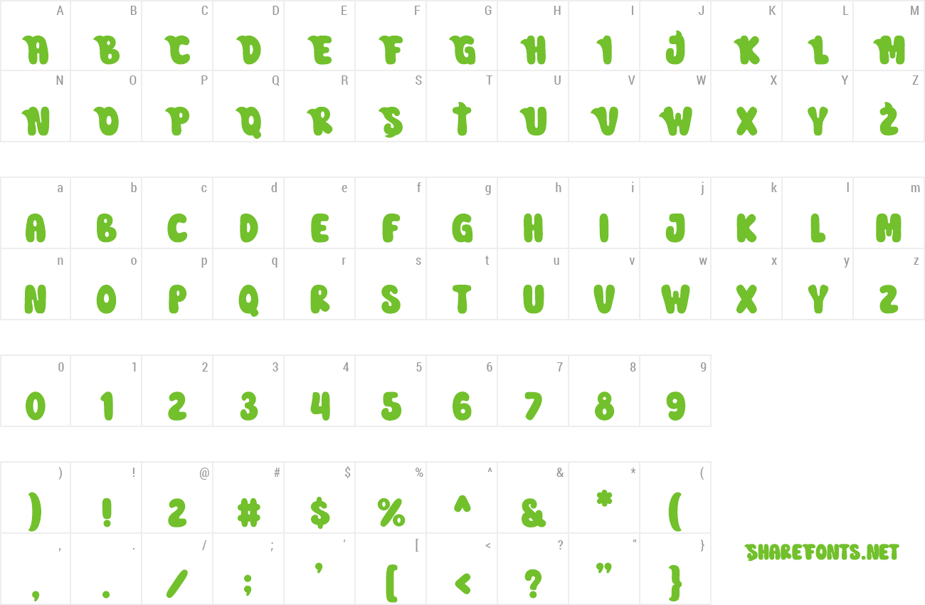 Font Cutie Sharky preview